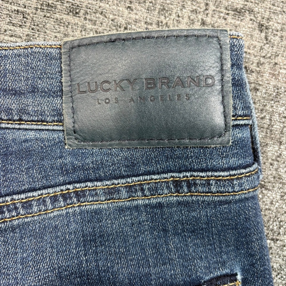 Lucky Brand Jeans W42 L32 Blue Straight Leg Medium Wash Denim - Picture 11 of 13